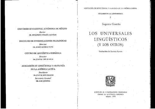 Los universales lingüísticos (y los otros)