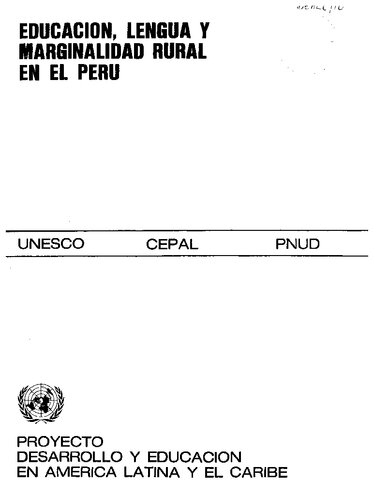 Educación, lengua y marginalidad rural en el Perú