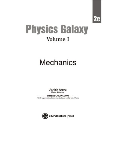 Physics Galaxy 2020-21: Vol.1 - Mechanics 2e