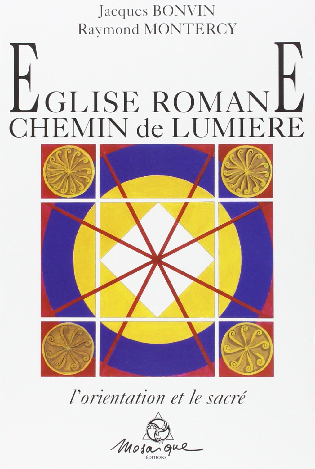 Église romane. chemin de lumière