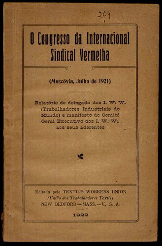 O Congresso da Internacional Sindical Vermelha
