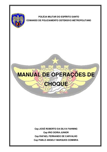 Manual de operações de choque