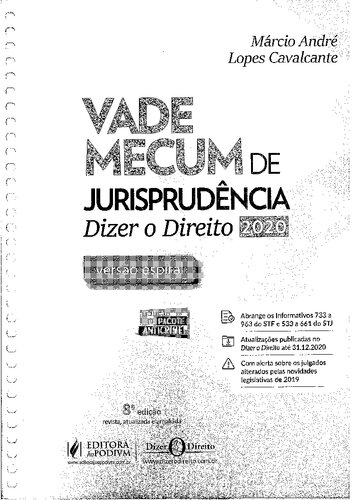 Vade mecum da jurisprudência: dizer o direito 2020