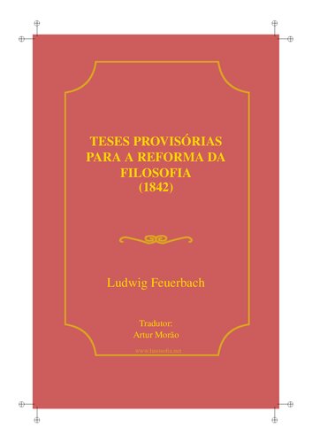 Teses provisórias para a reforma da filosofia