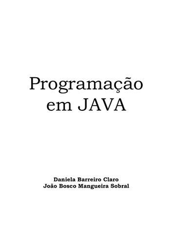 Programação em JAVA