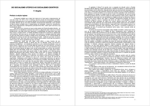 Do socialismo utópico ao socialismo científico