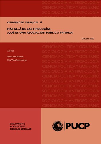 Más allá de las tipologías. ¿Qué es una Asociación Público Privada (APP)?