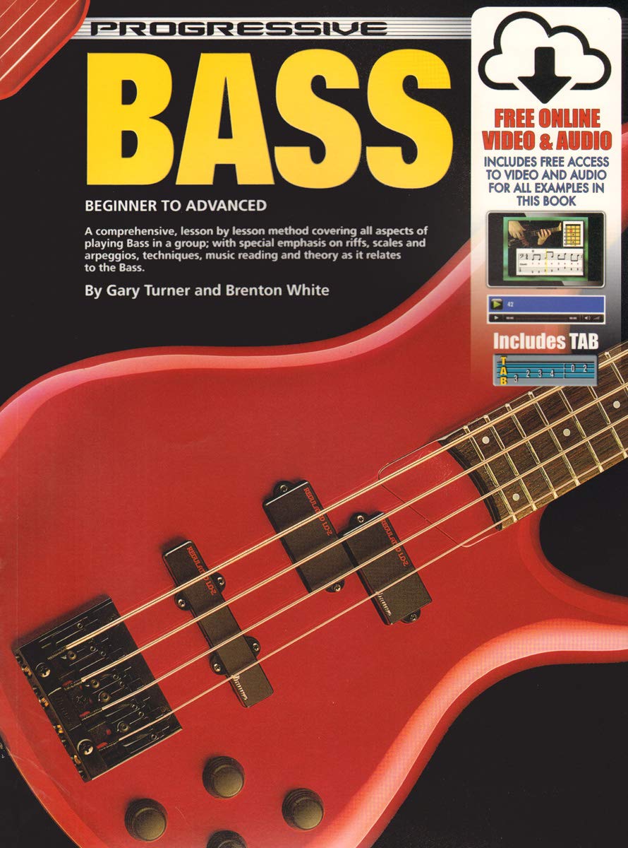 54044 - Progressive Bass - Book/Online Video & Audio