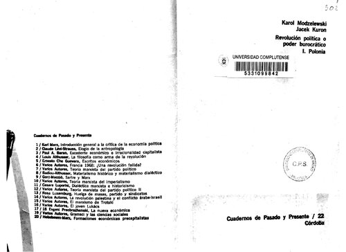 Revolución política o poder burocrático: I. Polonia