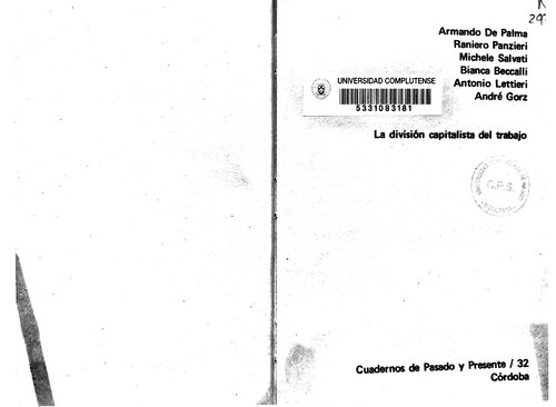 La división capitalista del trabajo