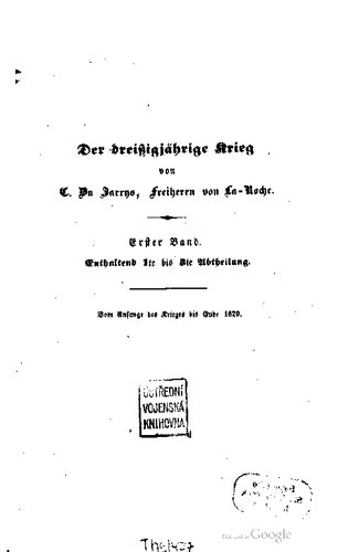 Vom Anfang des Krieges bis 1629
