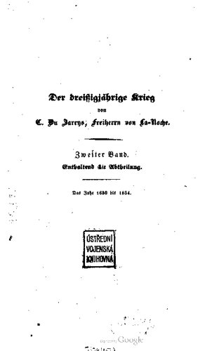 Das Jahr 1630 bis 1634
