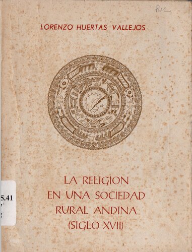 La religión en una sociedad rural andino (siglo XVII)