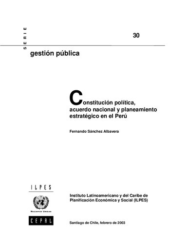Constitución política, acuerdo nacional y planeamiento estratégico en el Perú
