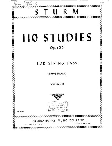 110 Studies opus 20. Vol. 2