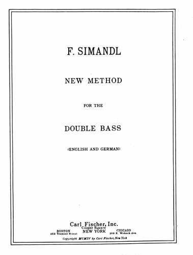 New Method For The Double Bass