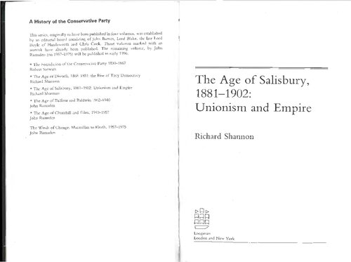 The Age of Salisbury: 1881-1902