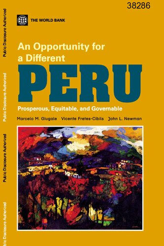An opportunity for a different Peru. Prosperous, equitable, and governable