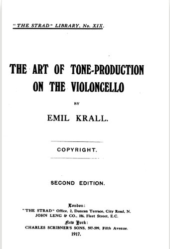 The art of tone-production on the violoncello
