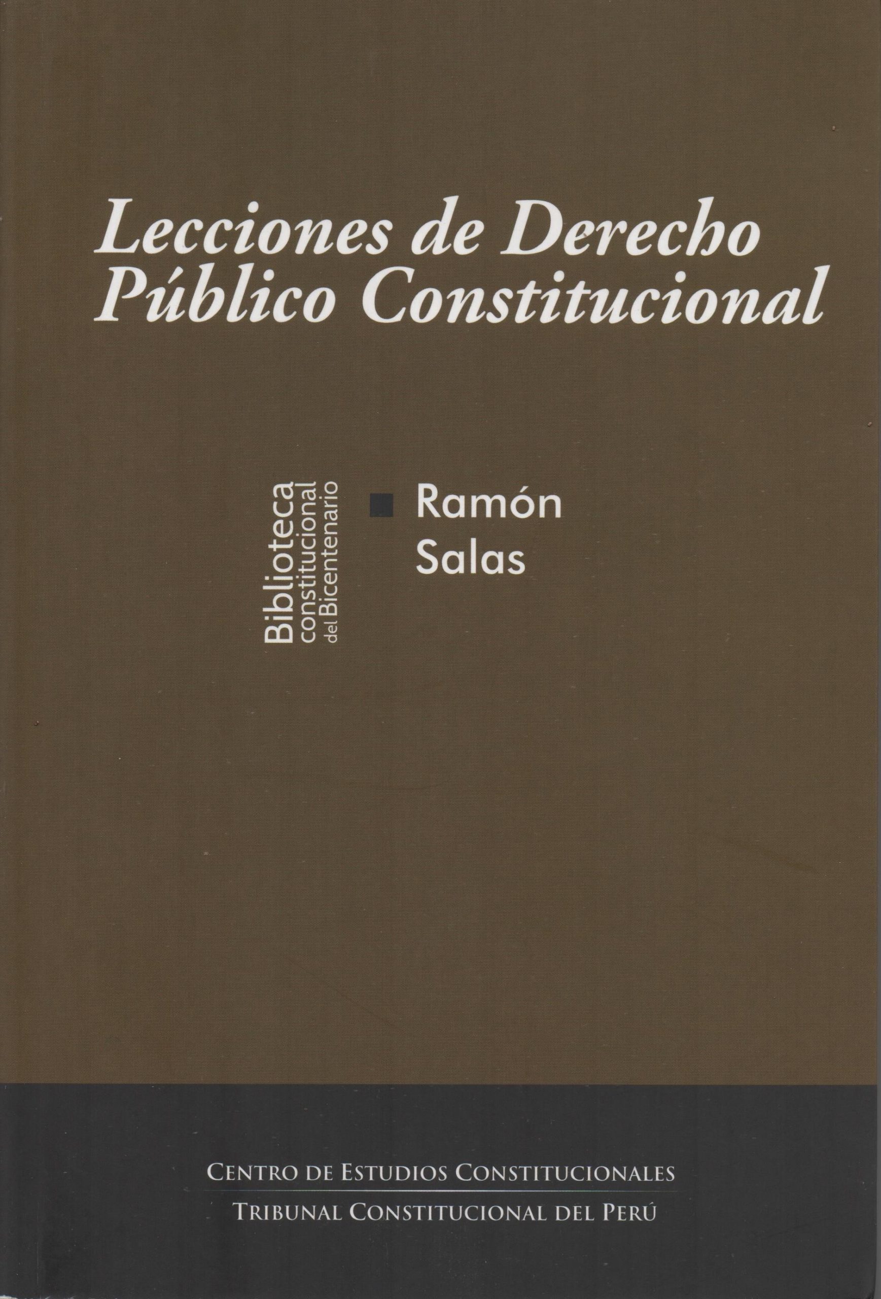 Lecciones de Derecho Público Constitucional
