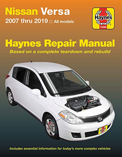 Nissan Versa 2007 thru 2019 Haynes Repair Manual: 2007 thru 2019, All Models (Haynes Automotive)