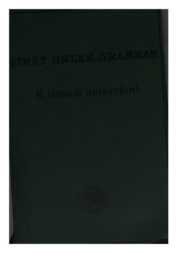 First Greek grammar