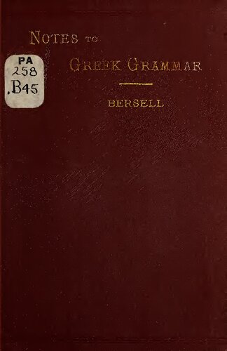 Notes to Greek grammar