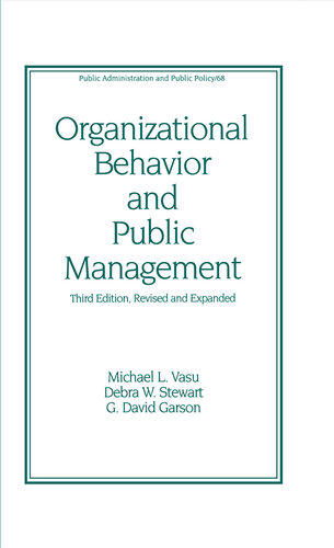 Organizational Behavior and Public Management