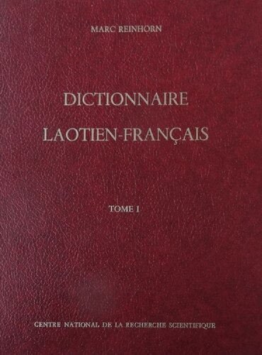 Dictionnaire laotien-français