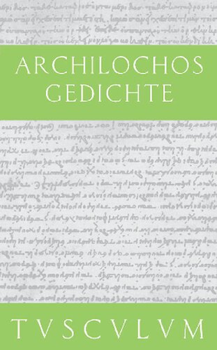 Archilochos: Gedichte