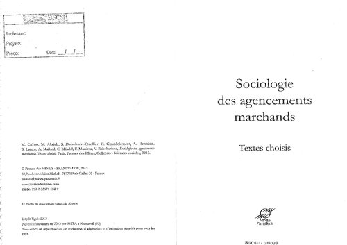 Sociologie des agencements marchands