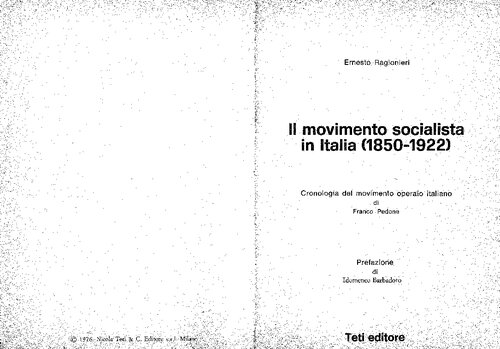 Il movimento socialista in Italia (1850-1922)