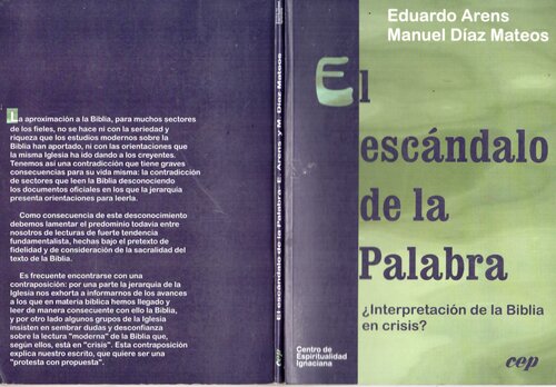 El escándalo de la Palabra. ¿Interpretación de la Biblia en crisis?