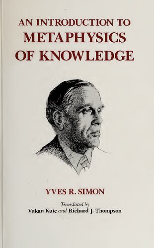 Introduction to Metaphysics of Knowledge