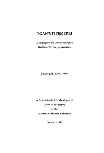 Ngan'gityemerri:  (Ngang'gi grammar)