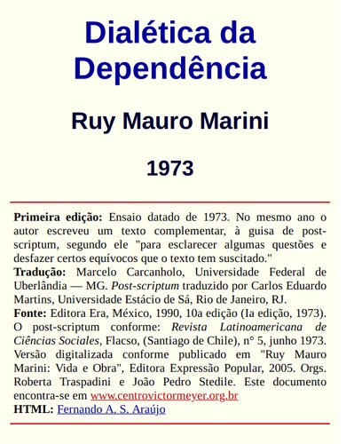 Dialética da dependência