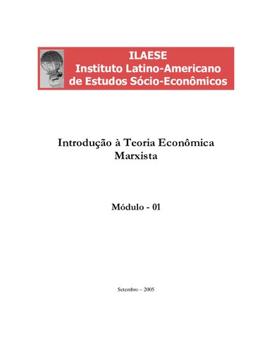 Introdução à teoria econômica de Marx