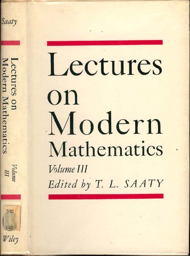 Lectures on Modern Mathematics