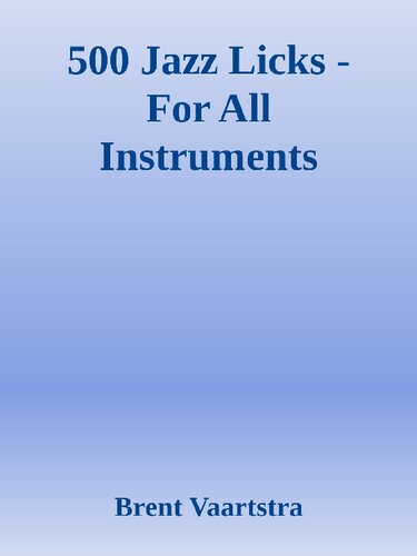 500 jazz licks : for all instruments