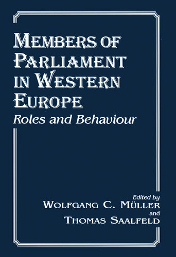 Members of Parliament in Western Europe: Roles and Behaviour