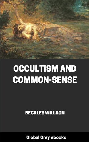 Occultism and Common-Sense