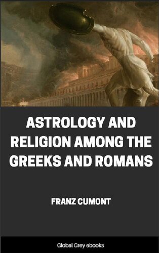 Astrology and Religion Among the Greeks and Romans