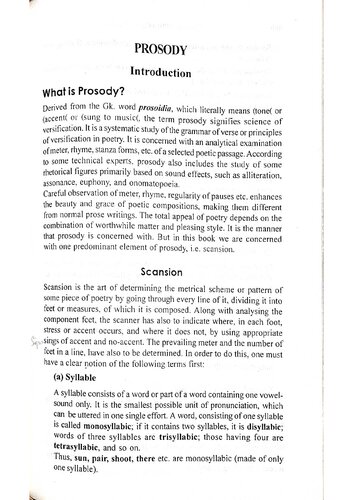 Studies in English Prosody