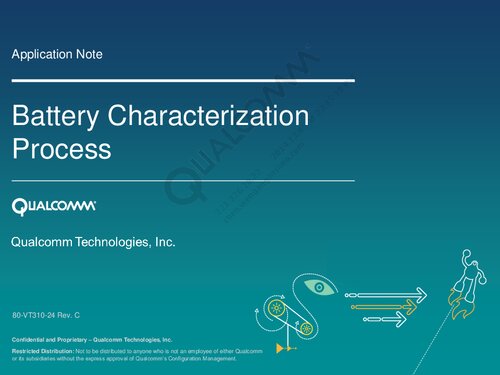 Battery Characterization Process