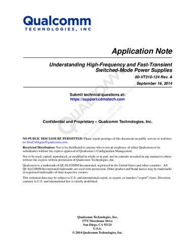 Understanding High-Frequency and Fast-Transient Switched-Mode Power Supplies