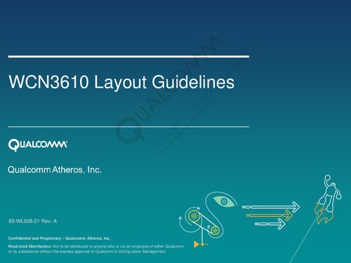 WCN3610 Layout Guidelines