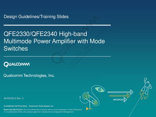 QFE2330/QFE2340 High-band Multimode Power Amplifier with Mode Switches