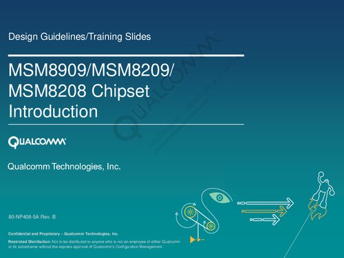 MSM8909/MSM8209/MSM8208 Chipset Introduction