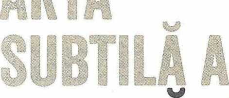 Arta Subtila a Disperarii