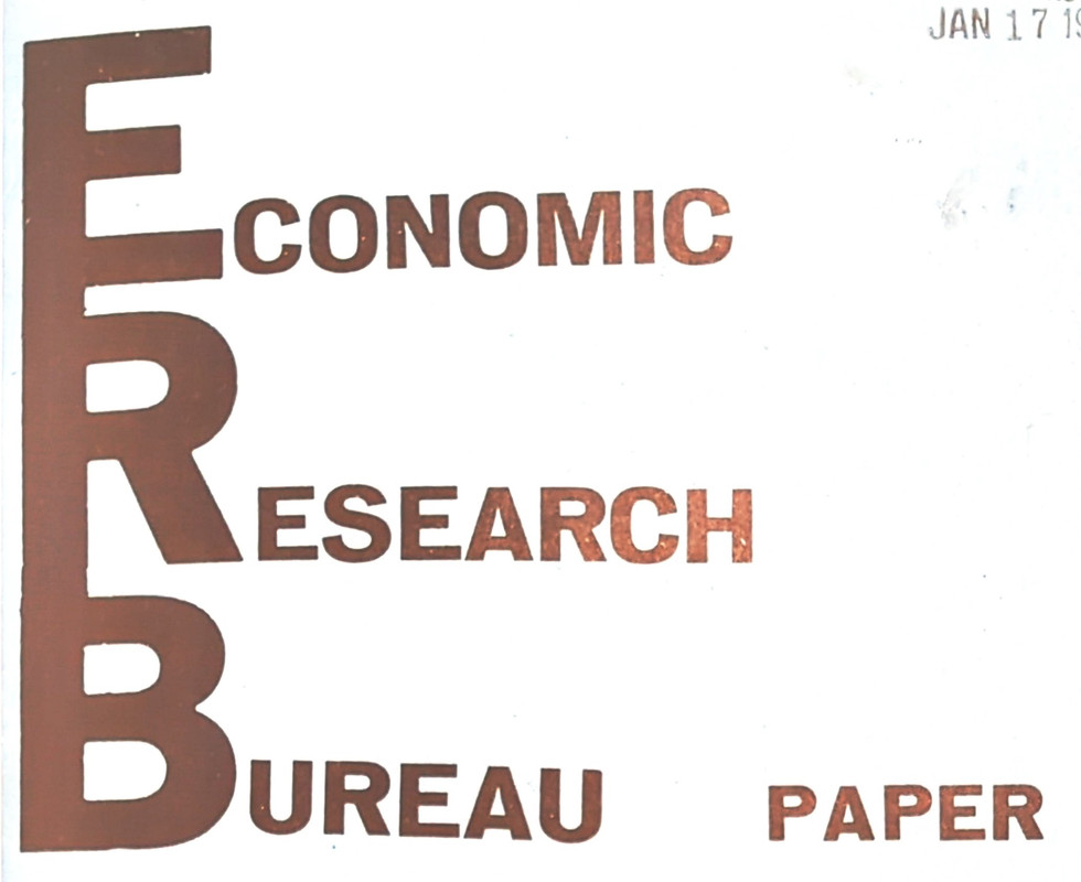 Economic Research Bureau Papers